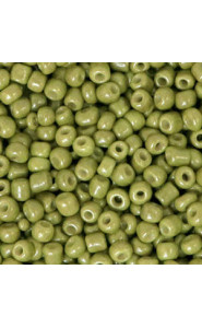 Seed beads 8/0 (3mm) Blooming grove green